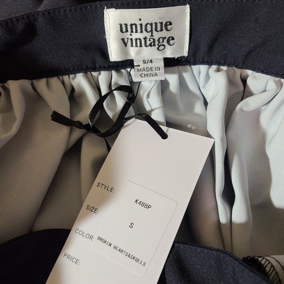 Unique Vintage Gellar Skirt - Swing Skulls Pinup Rockabilly Halloween Kawaii - Picture 6 of 9